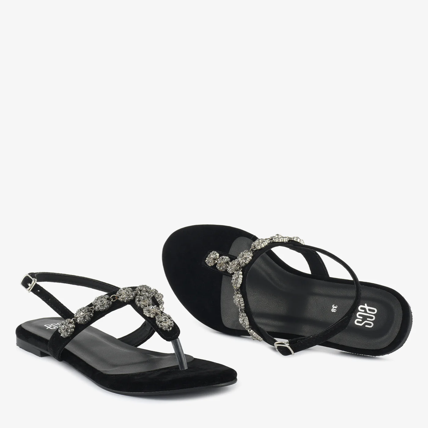Embellished Flat Sandal - Image 2