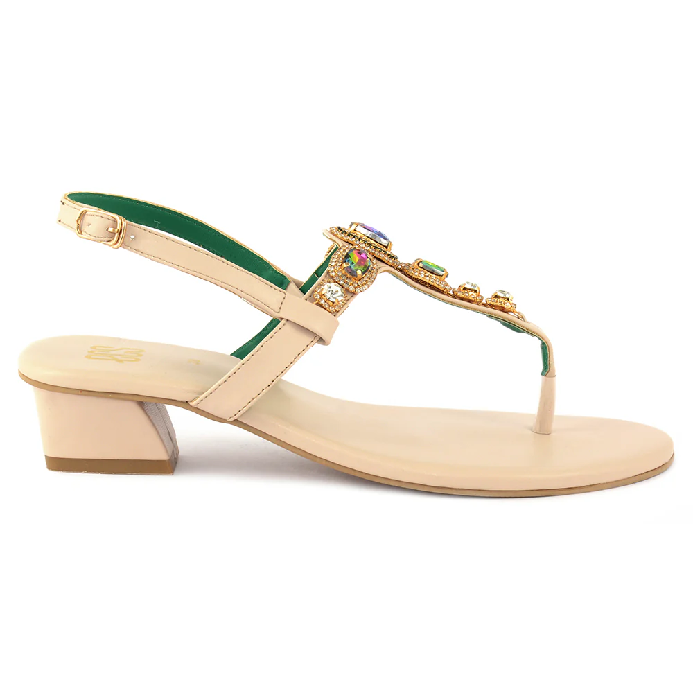 Jeweled T-Strap Sandal - Image 2