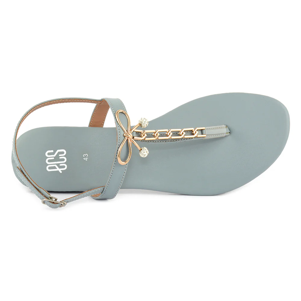 Elegance Chain Matte Sandals - Image 3