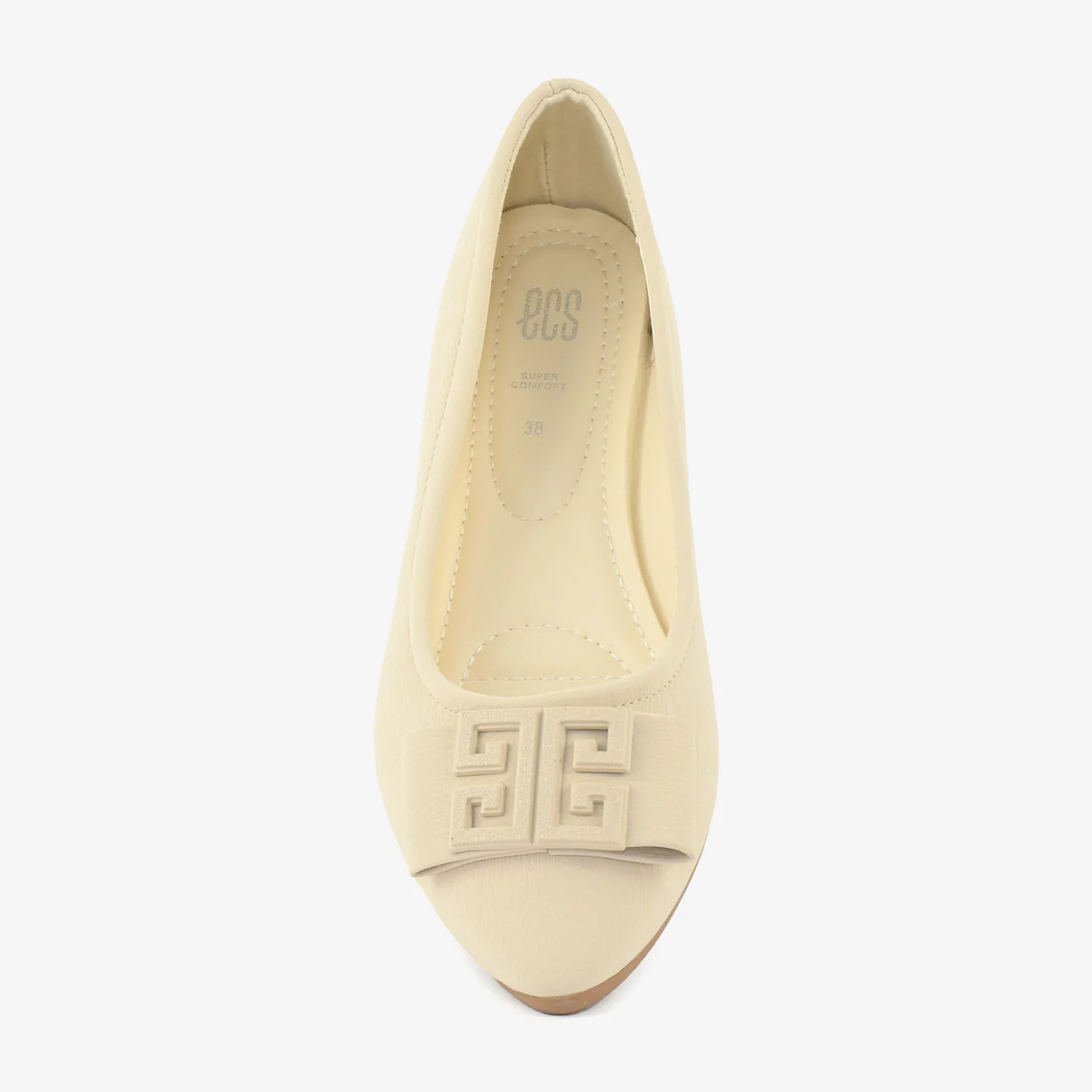 Taupe Emblem Flats - Image 8