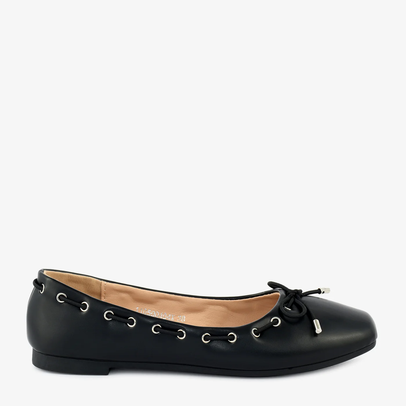 Whisper White Lace-Up Ballet Flats - Image 6