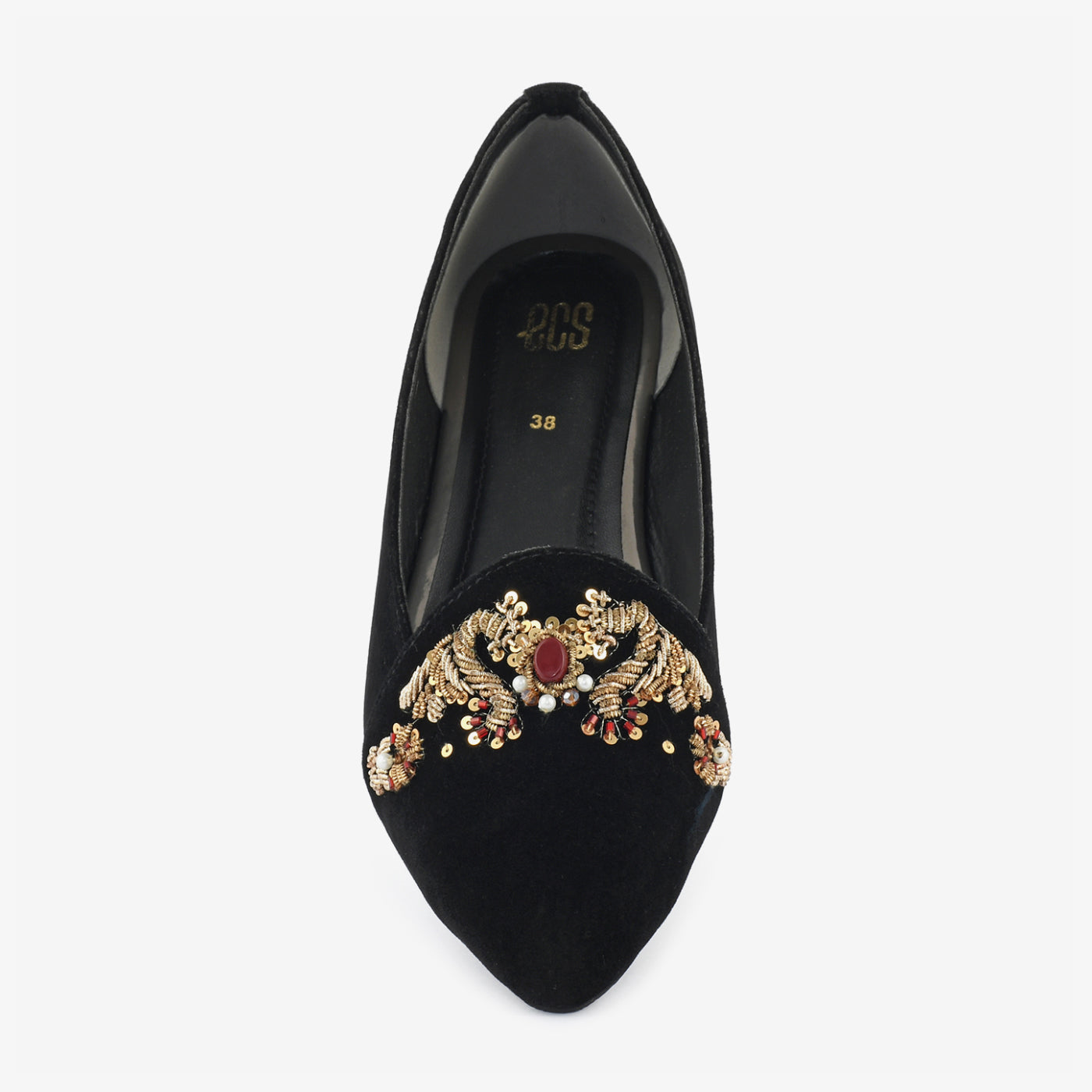 Midnight Bloom Pointed Flats - Image 4