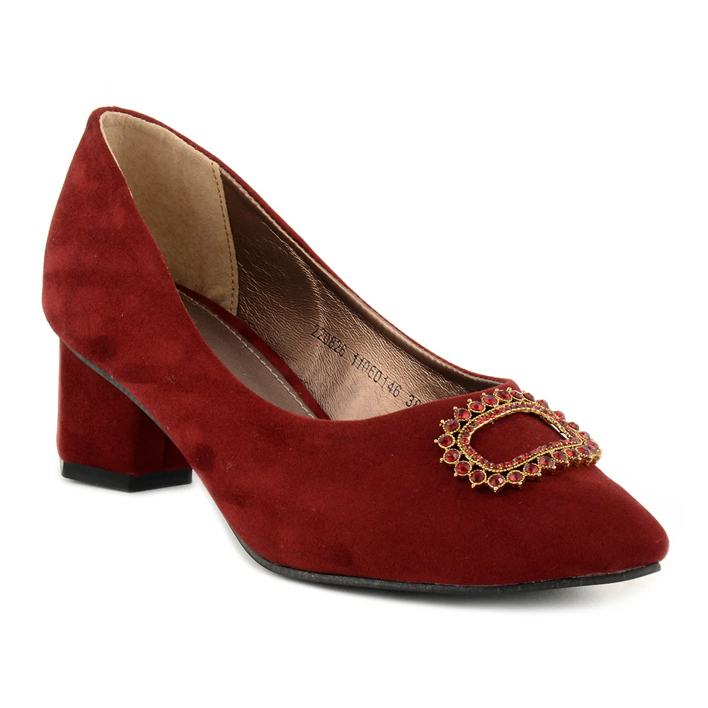 Suede Court Shoes