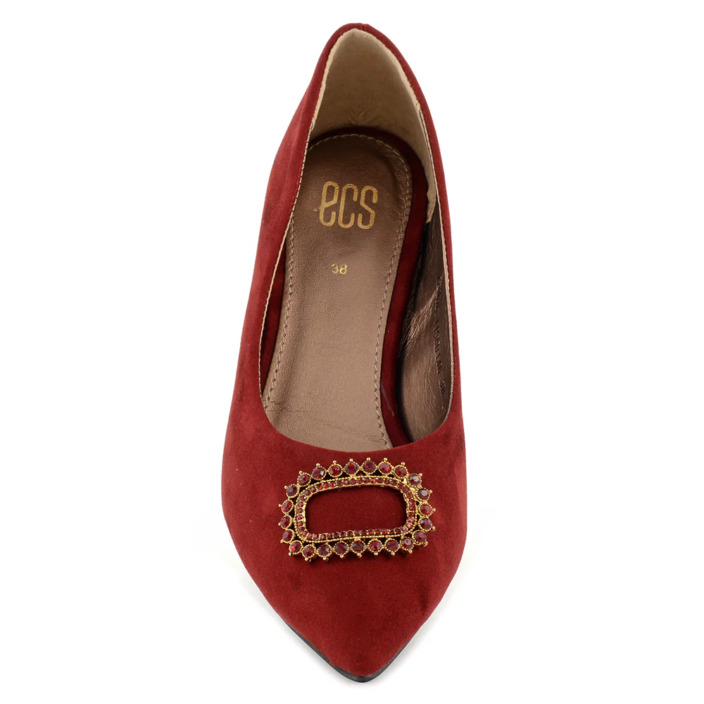 Suede Court Shoes - Image 4