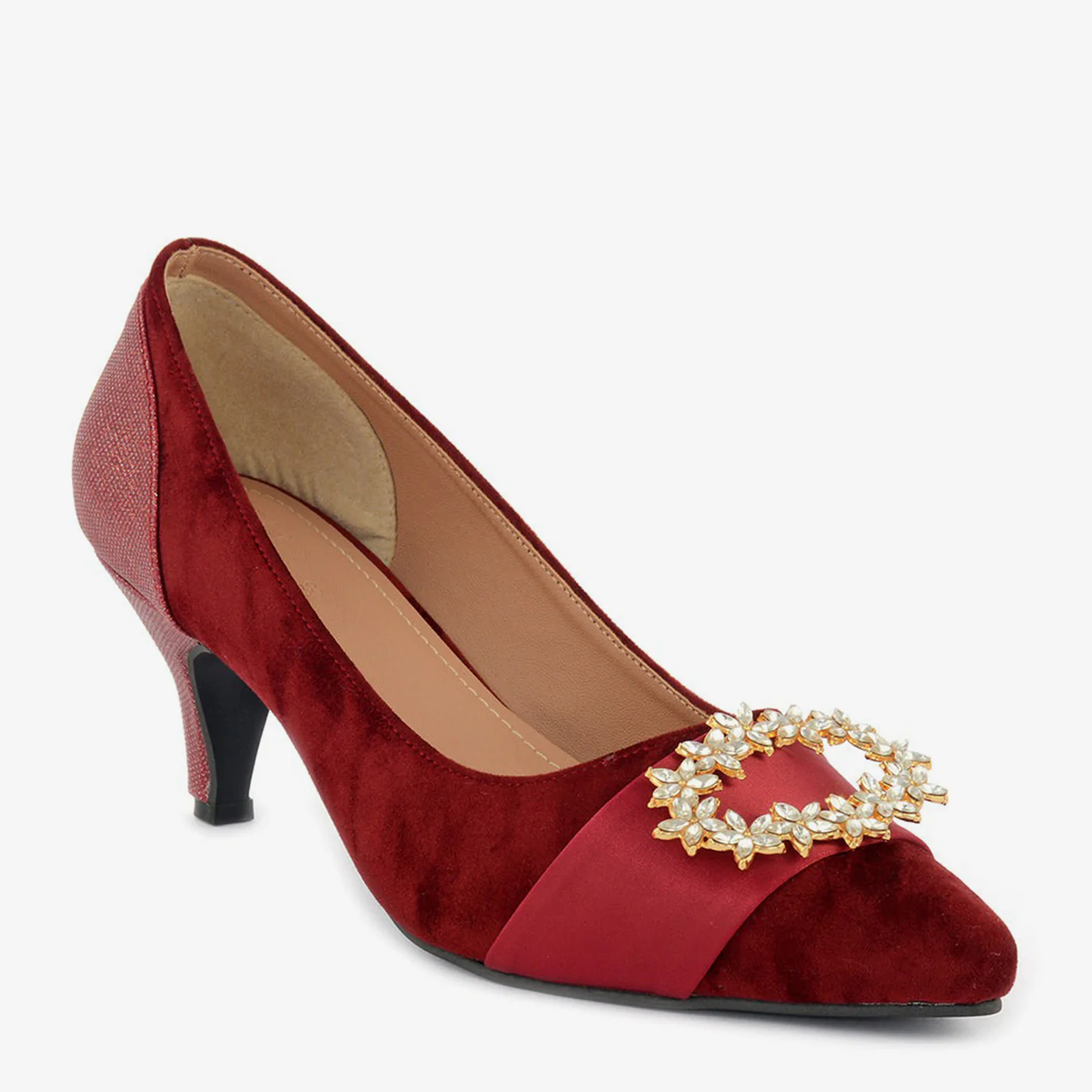 Matte Buckle Court Shoes - Image 5