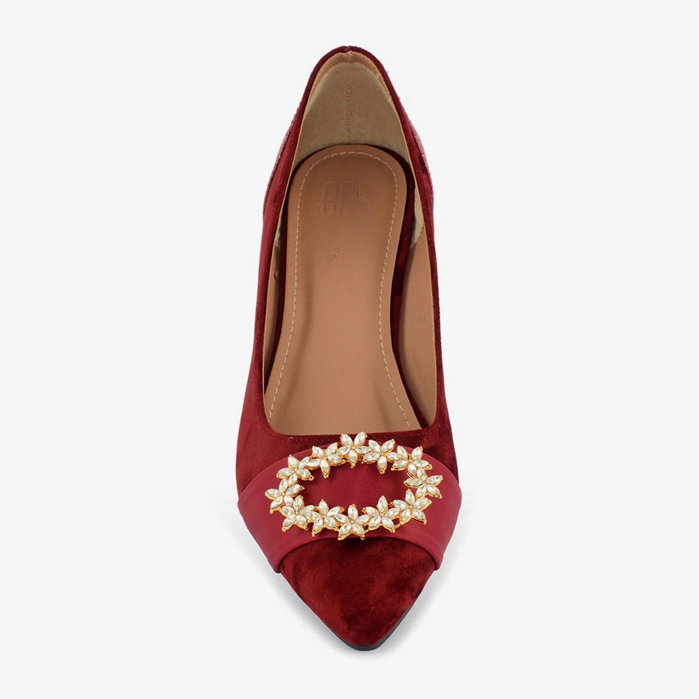 Matte Buckle Court Shoes - Image 8