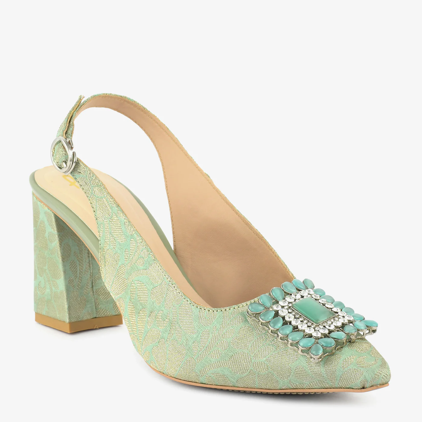 Seafoam Gem Slingbacks