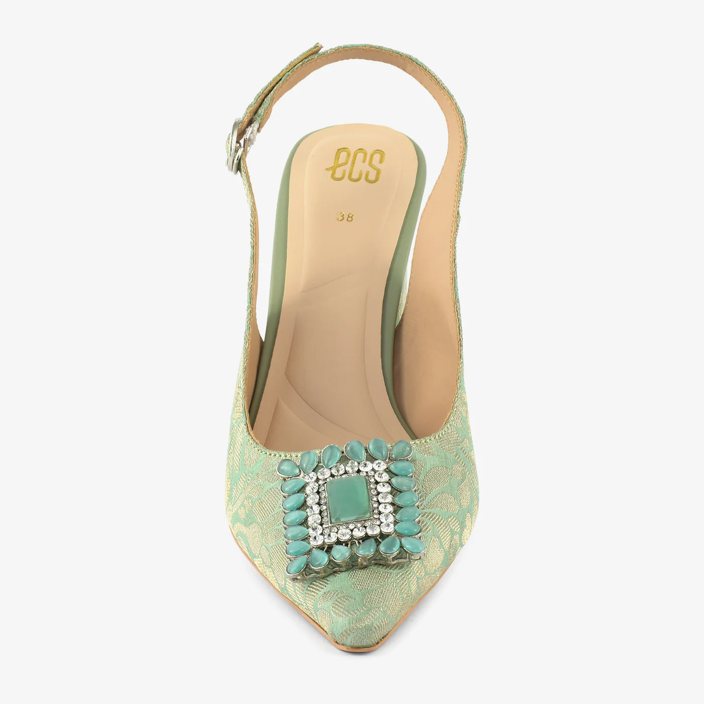Seafoam Gem Slingbacks - Image 4