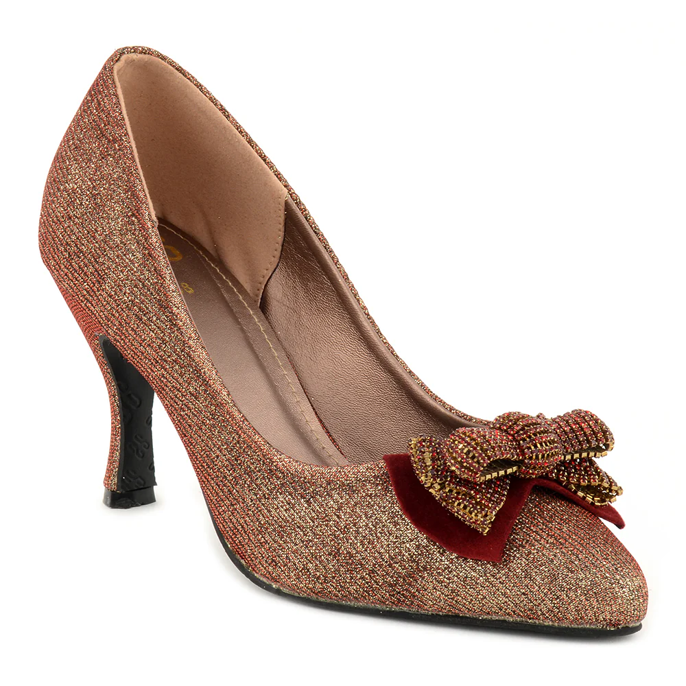 Glittery Red Court Shoes