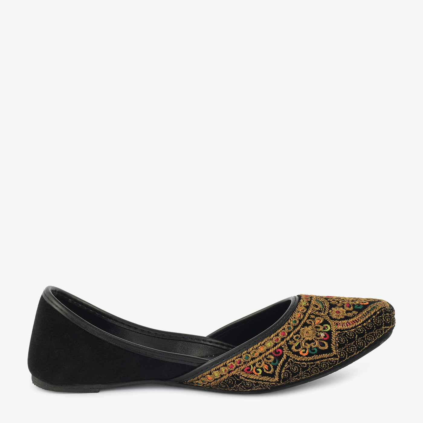 Embroidered Velvet Khussa - Image 3