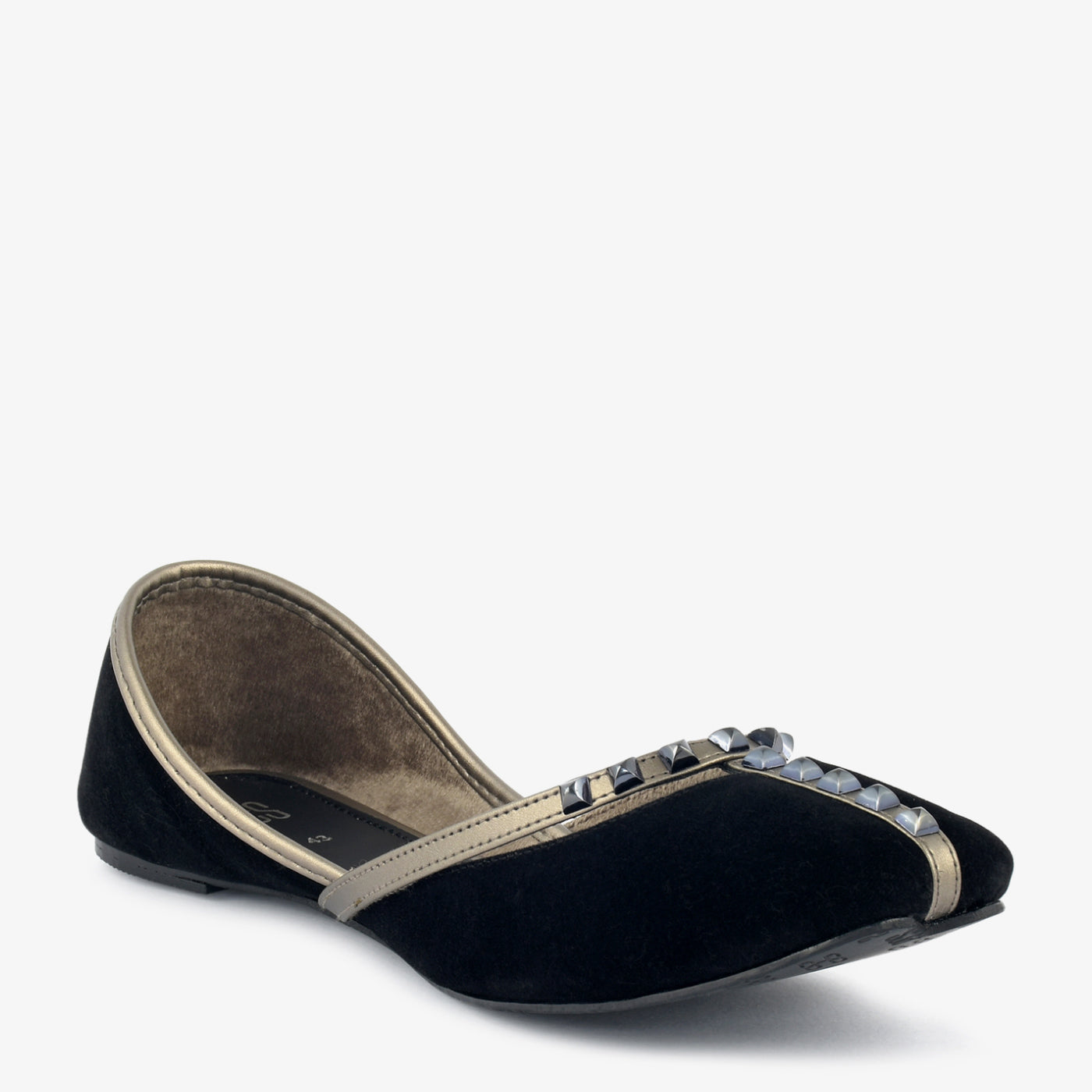 Midnight Studded Khussa