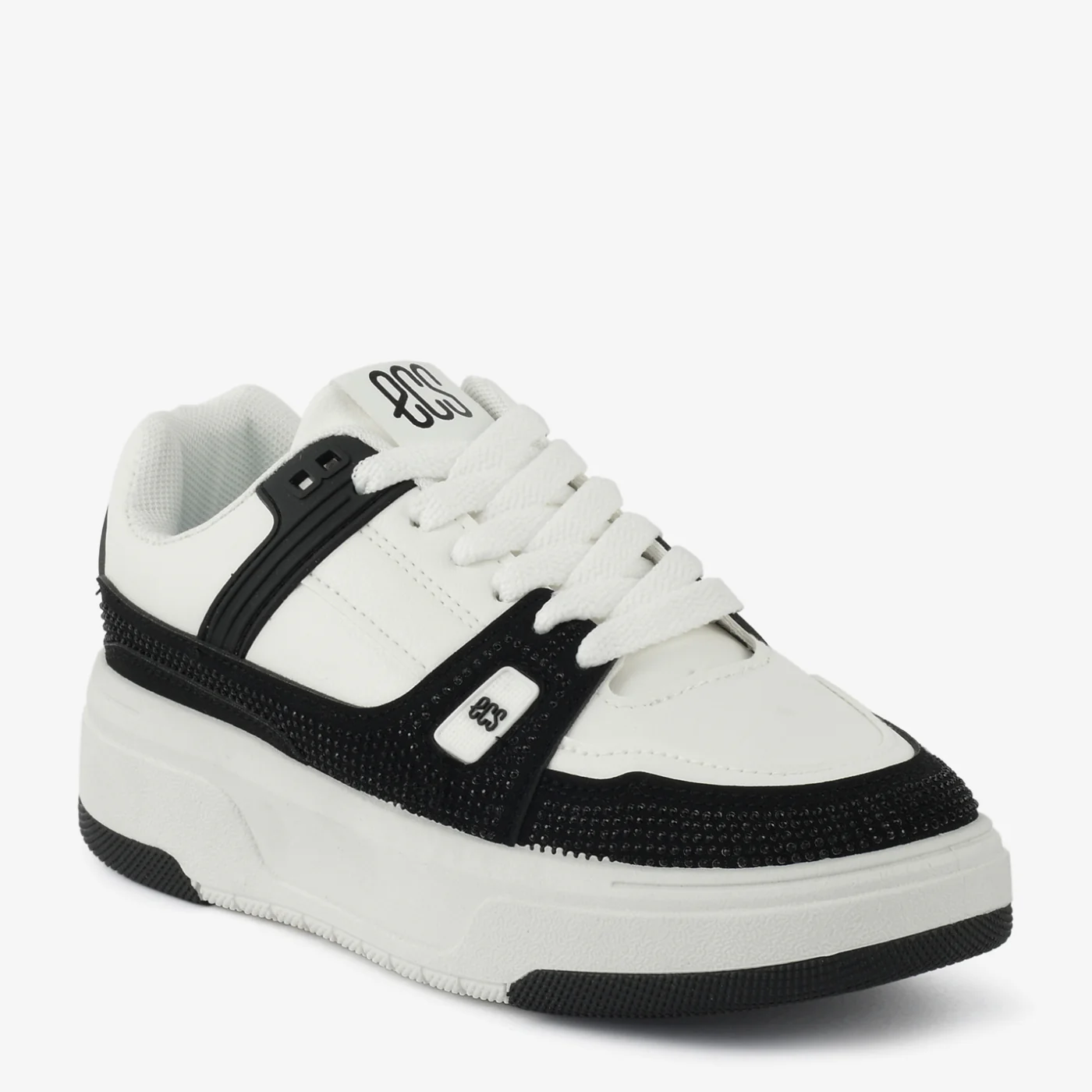 Two-Tone Platform Sneakers