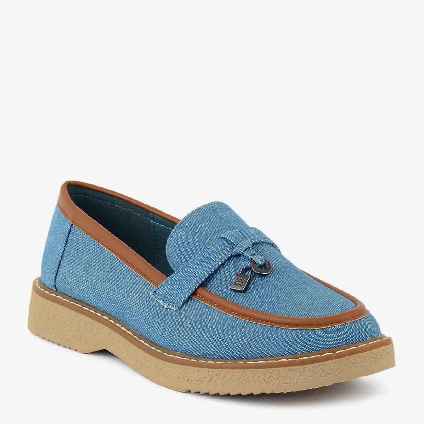 Denim Loafer Pump
