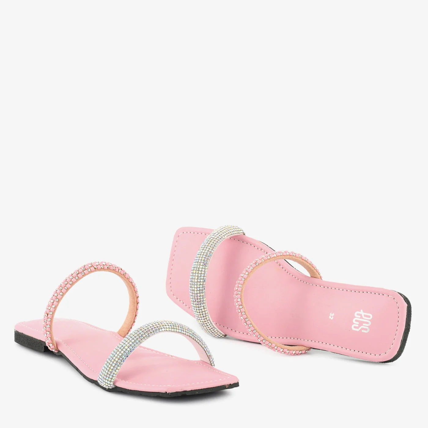 Embellished Strap Flat - Image 7
