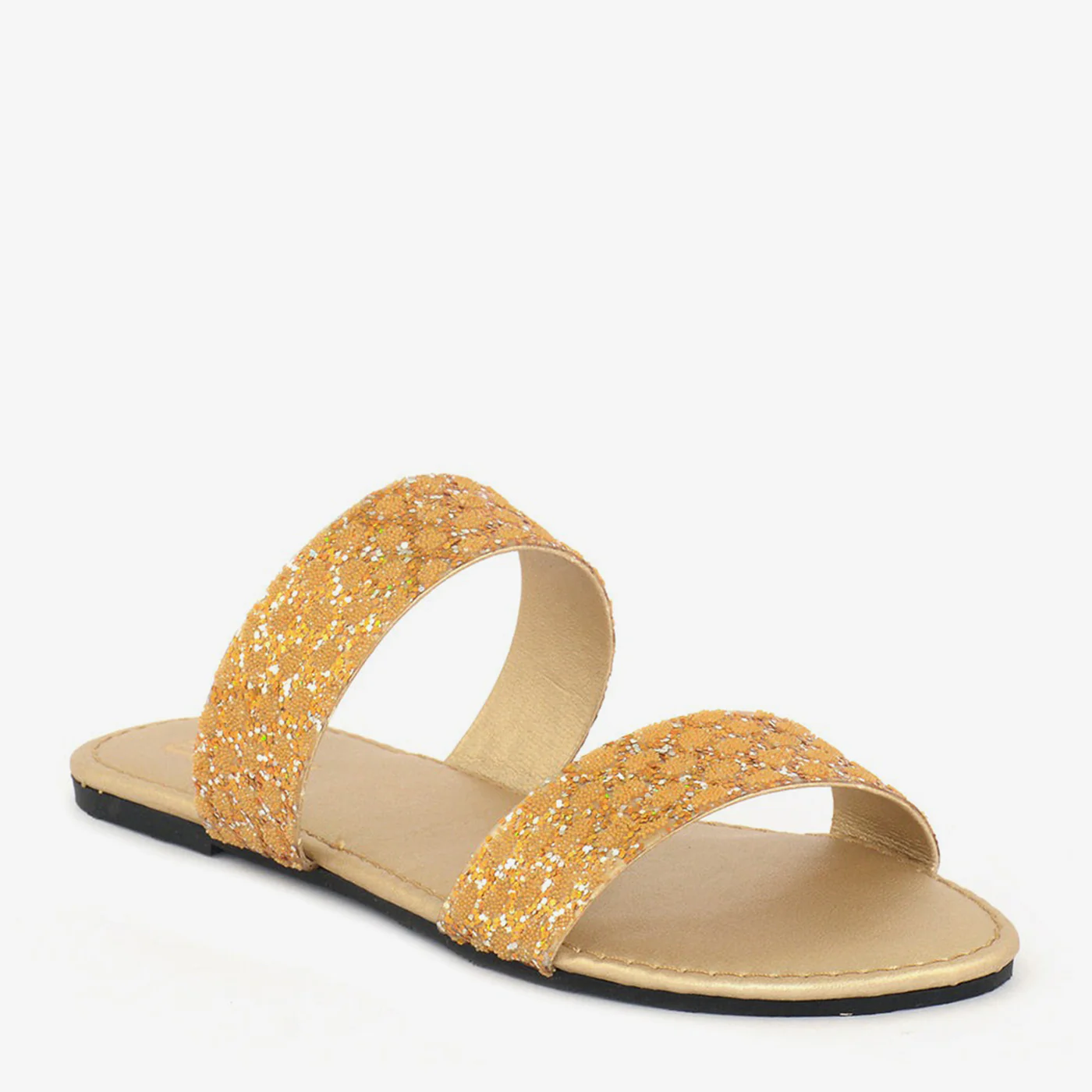 Round-Toe Glittery Slippers - Image 5