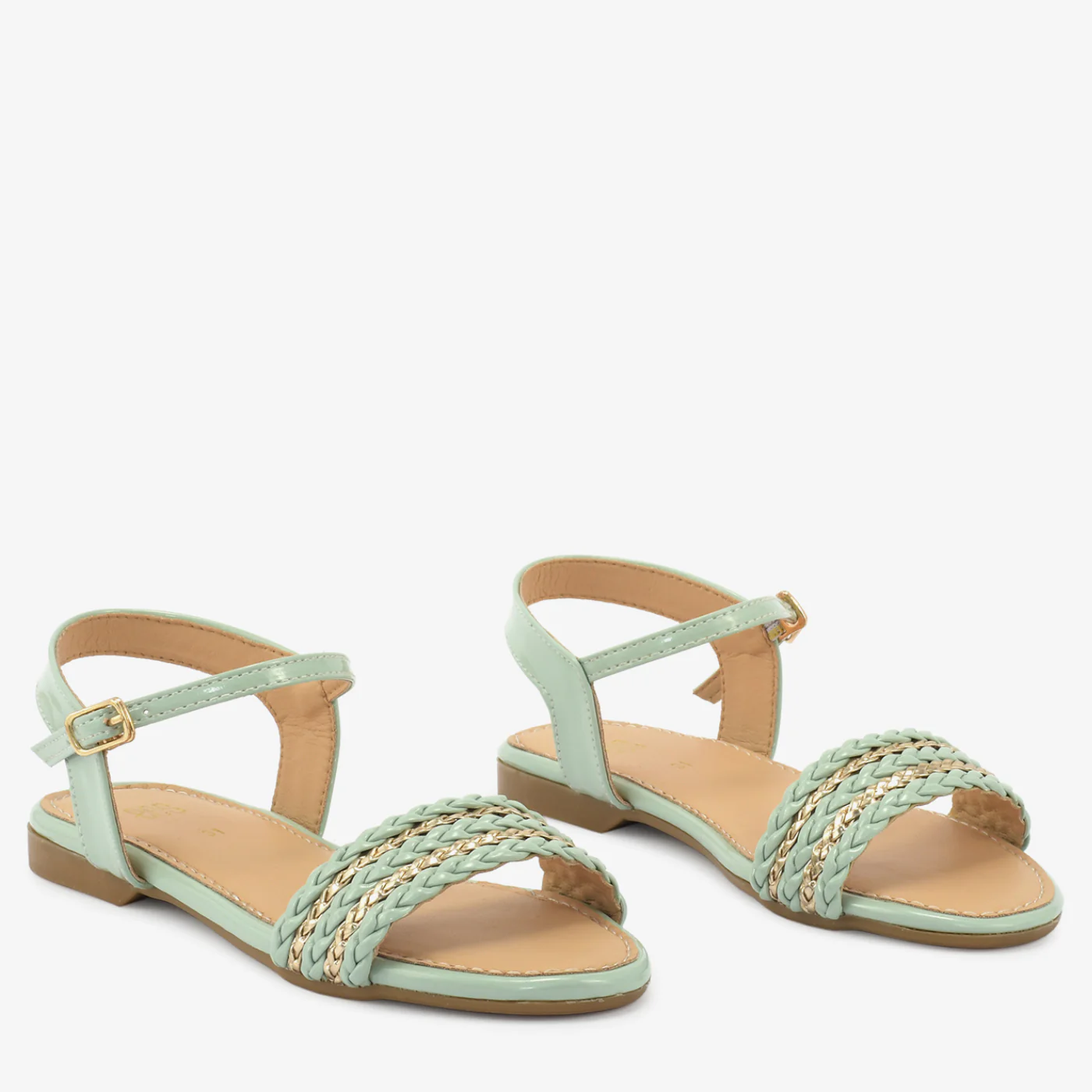 Mint Breeze Braided Sandals - Image 2