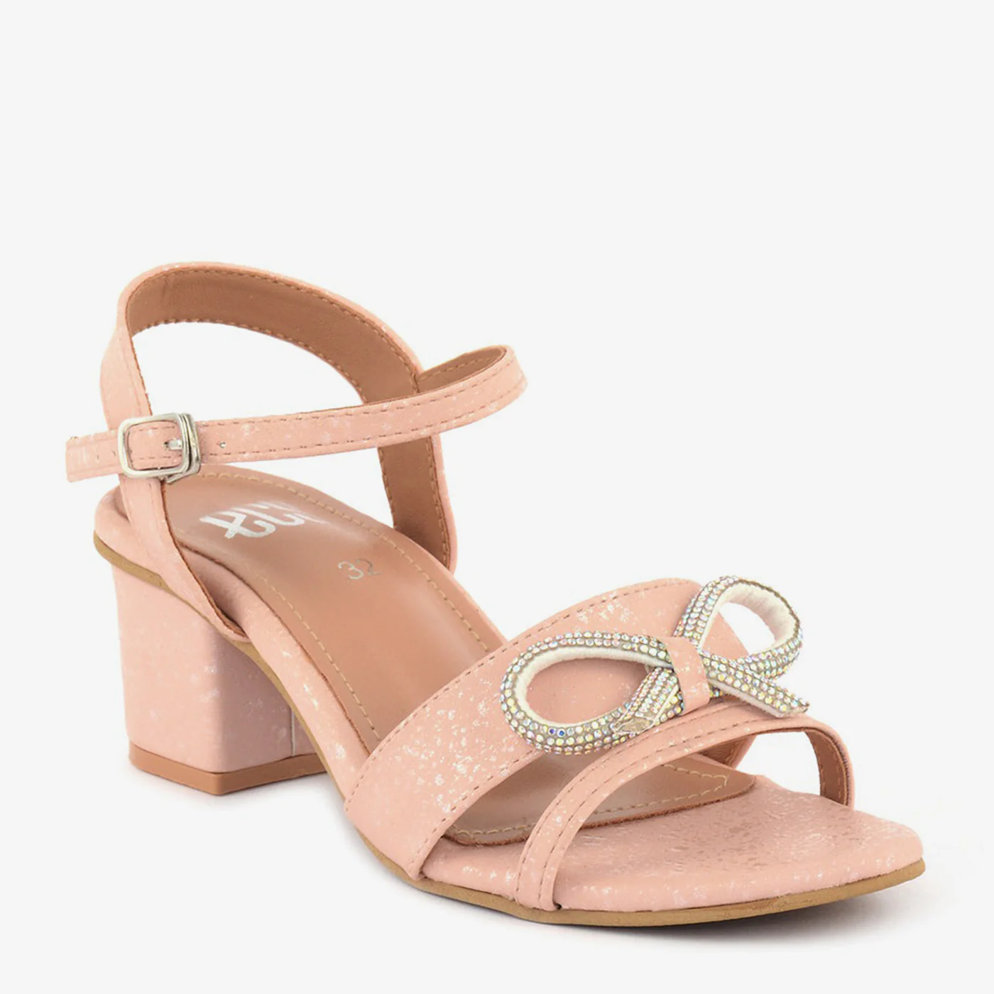 Sparkle Bow Buckle Sandal