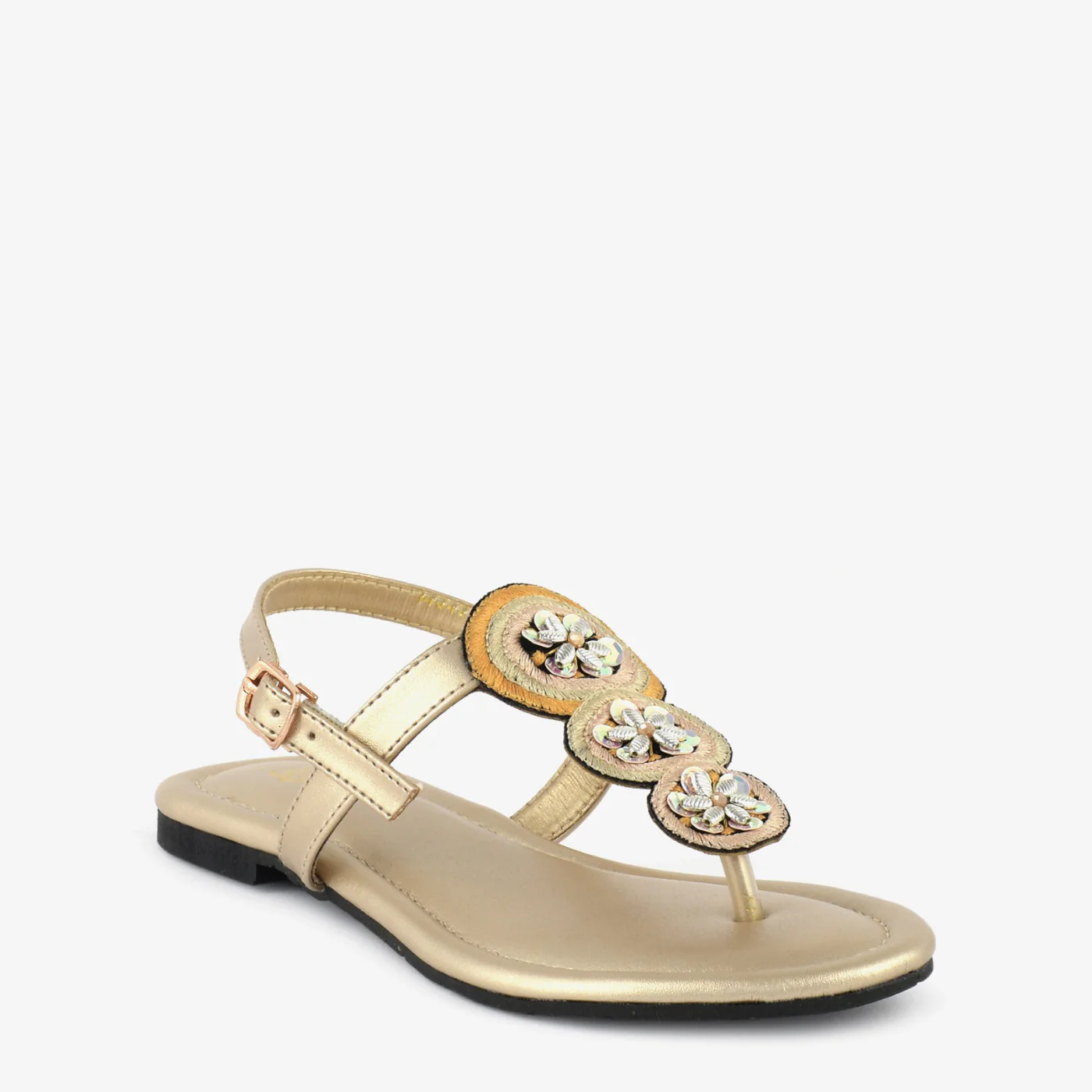 Golden Bloom Thongs