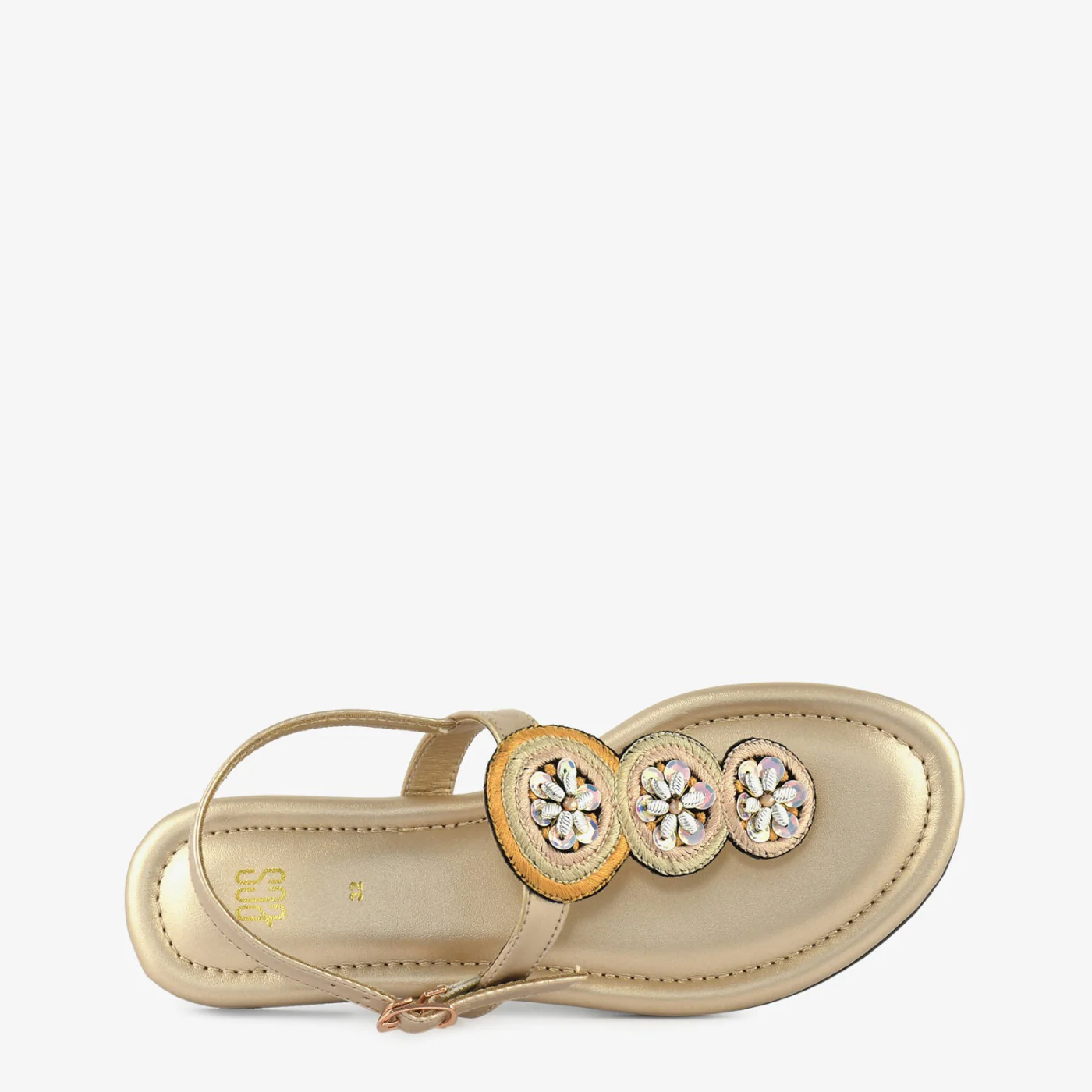 Golden Bloom Thongs - Image 4