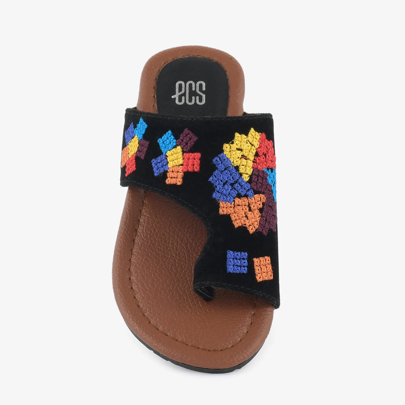 Geometric Embroidered Chappal - Image 5