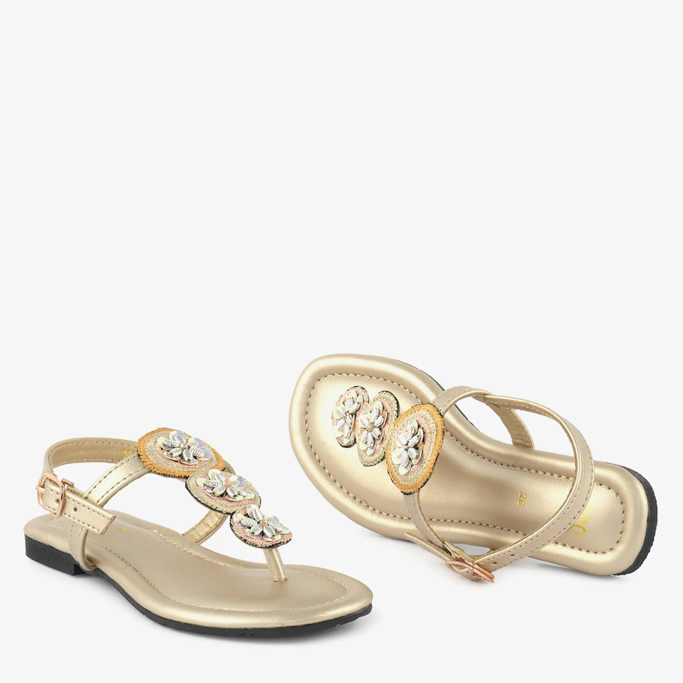Golden Bloom Thongs - Image 2