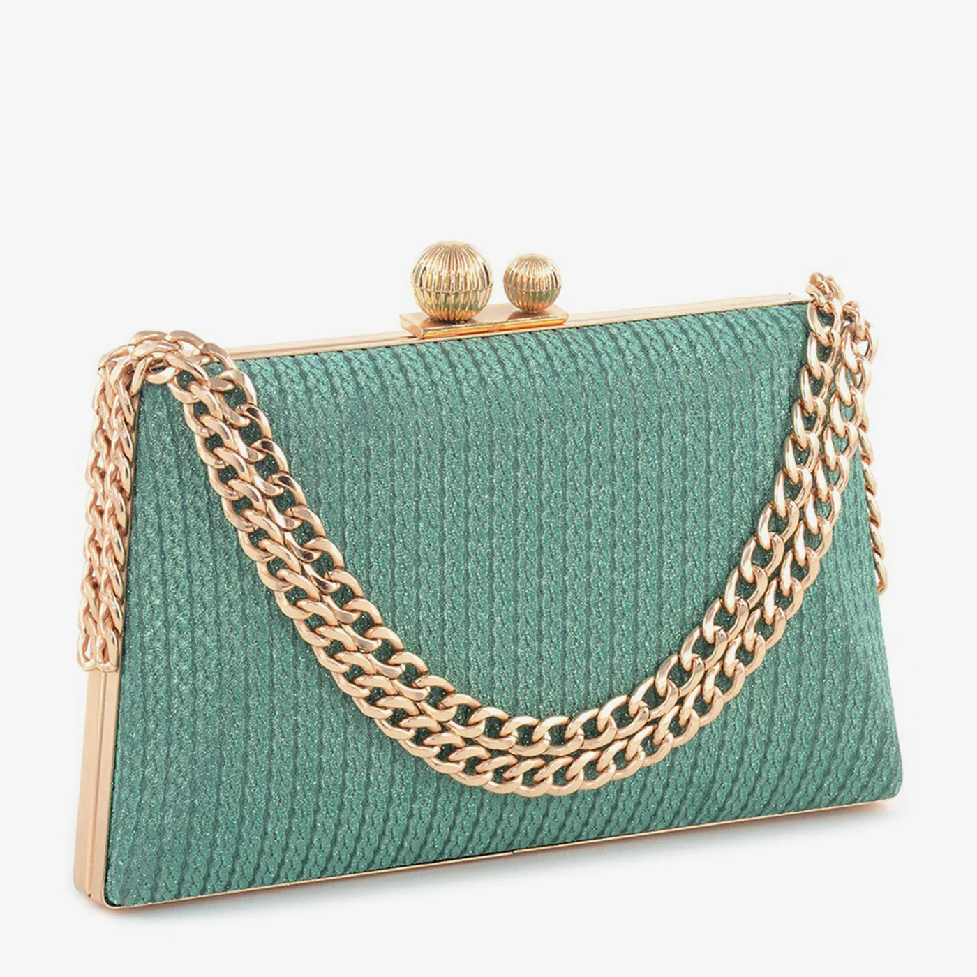 Textured Chain Clutch - Image 12