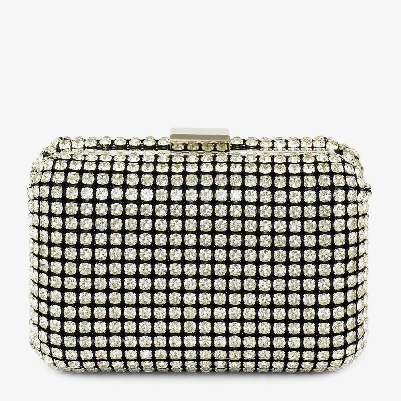 Grid Crystal Clutch