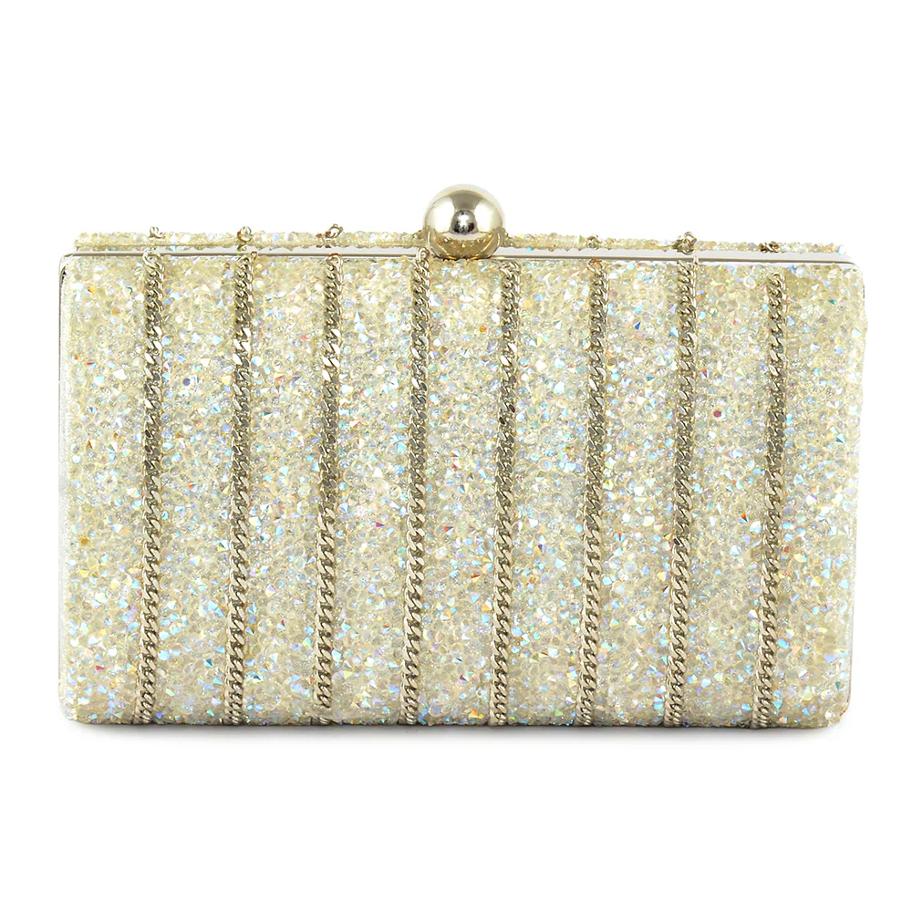 Striped Sparkle Clutch - Image 11
