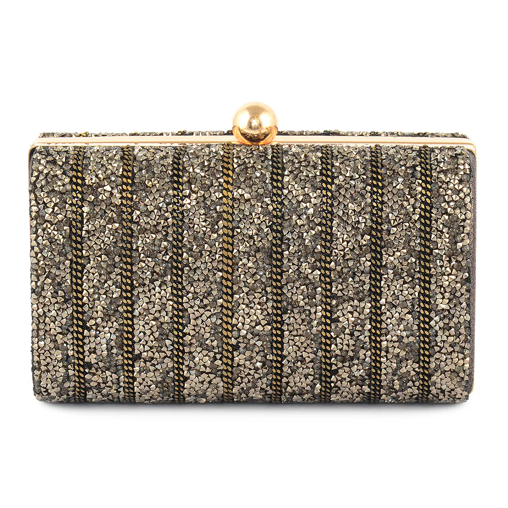 Striped Sparkle Clutch - Image 5