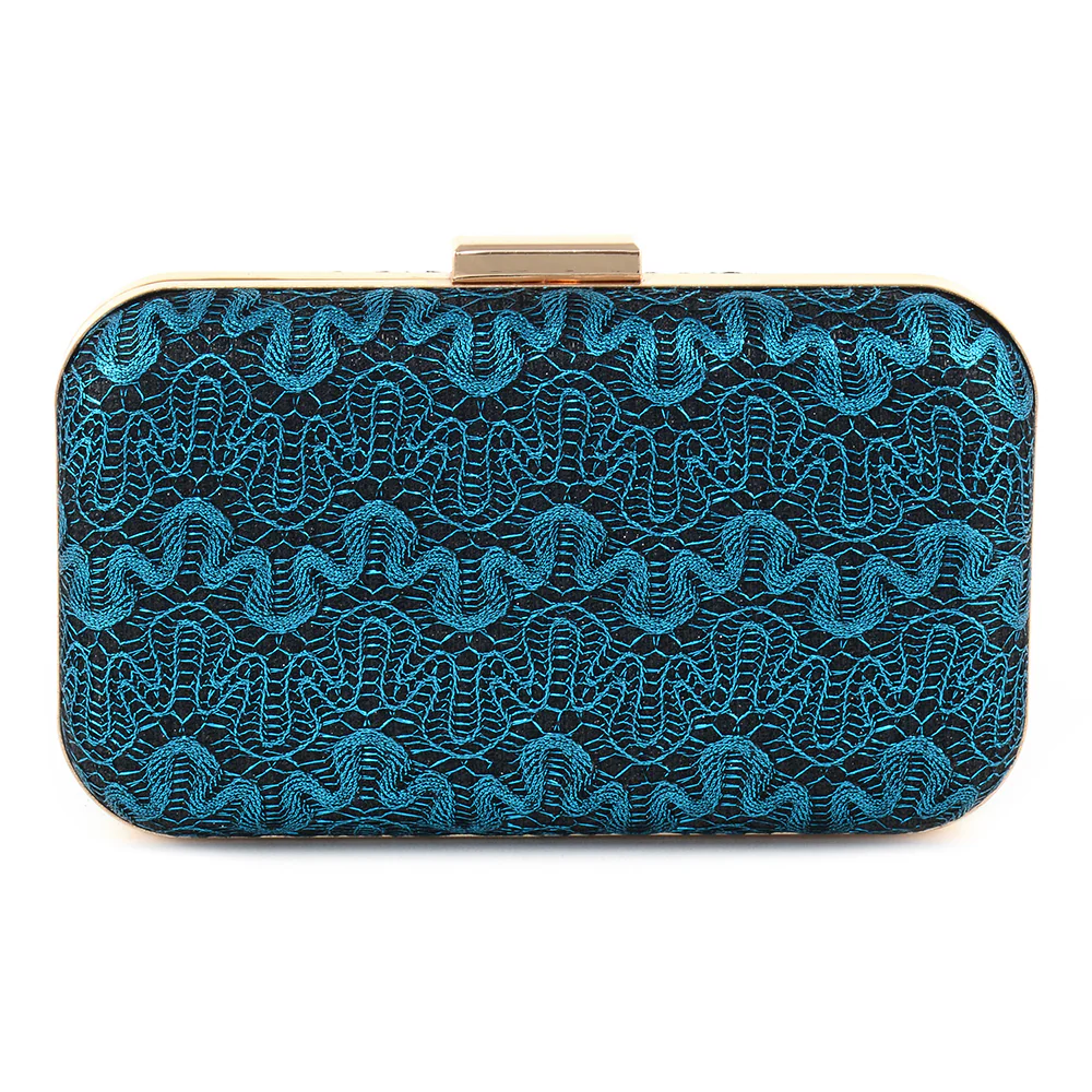 Embroidered Elegance Clutch