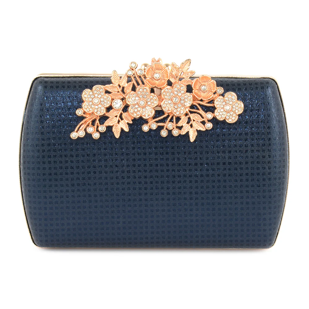 Shiny Buckle Clutch