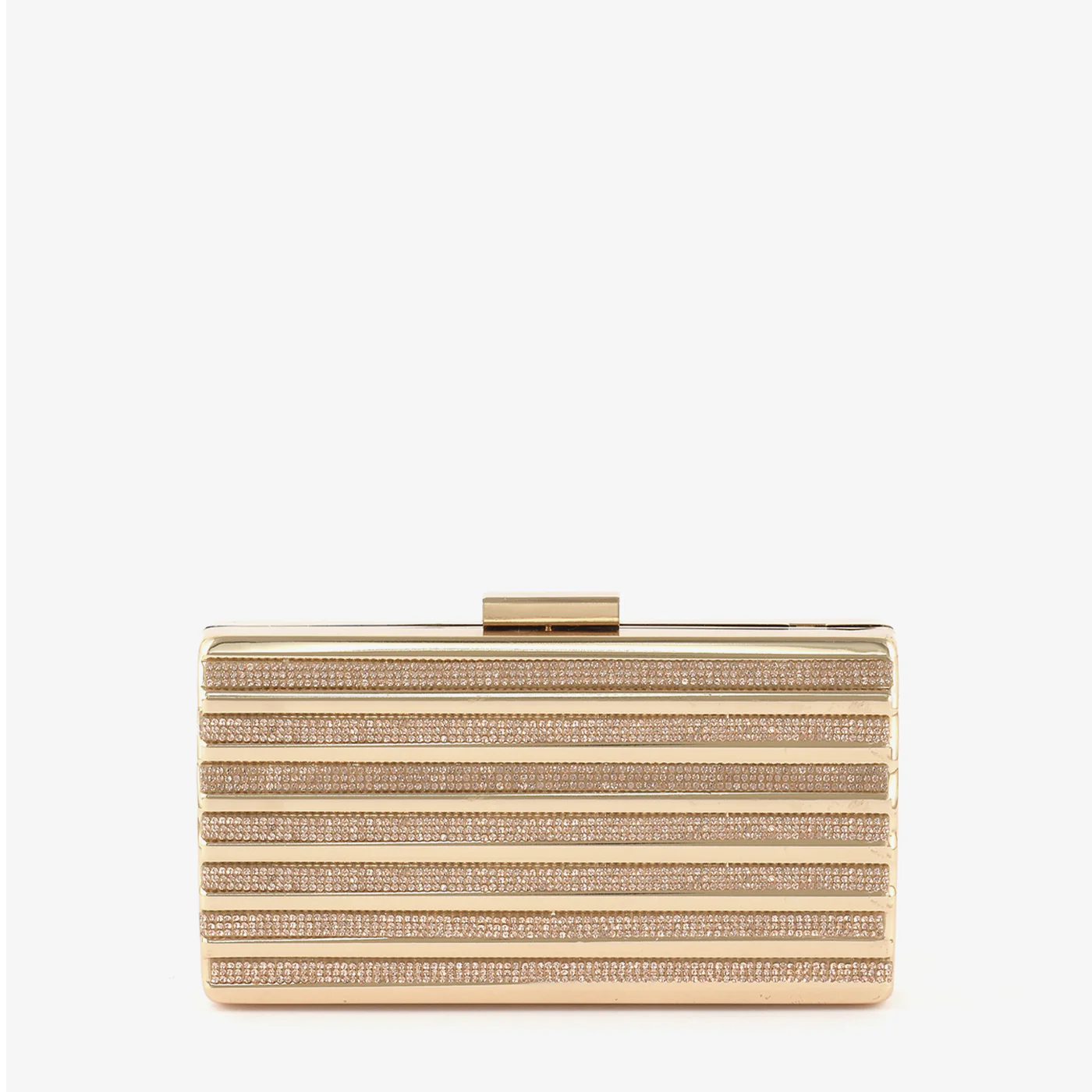 Metallic Fold-Over Clutch