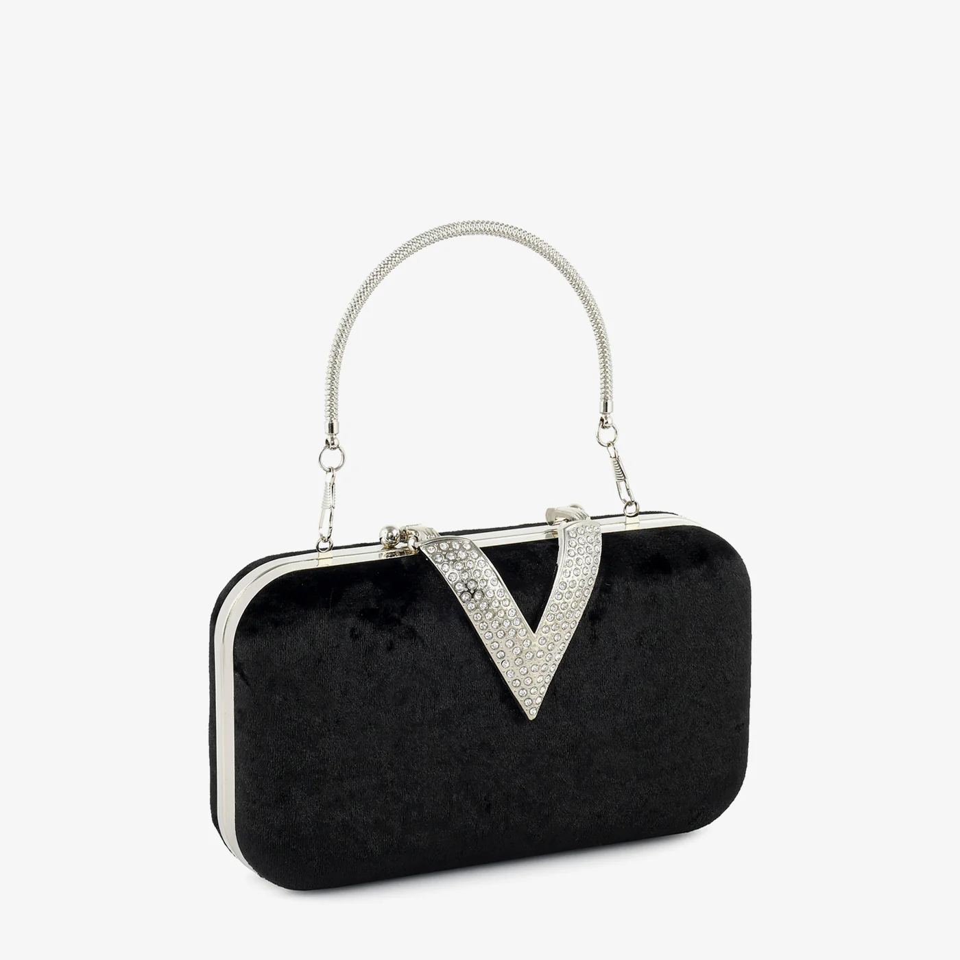 Velour V Glam Clutch - Image 21