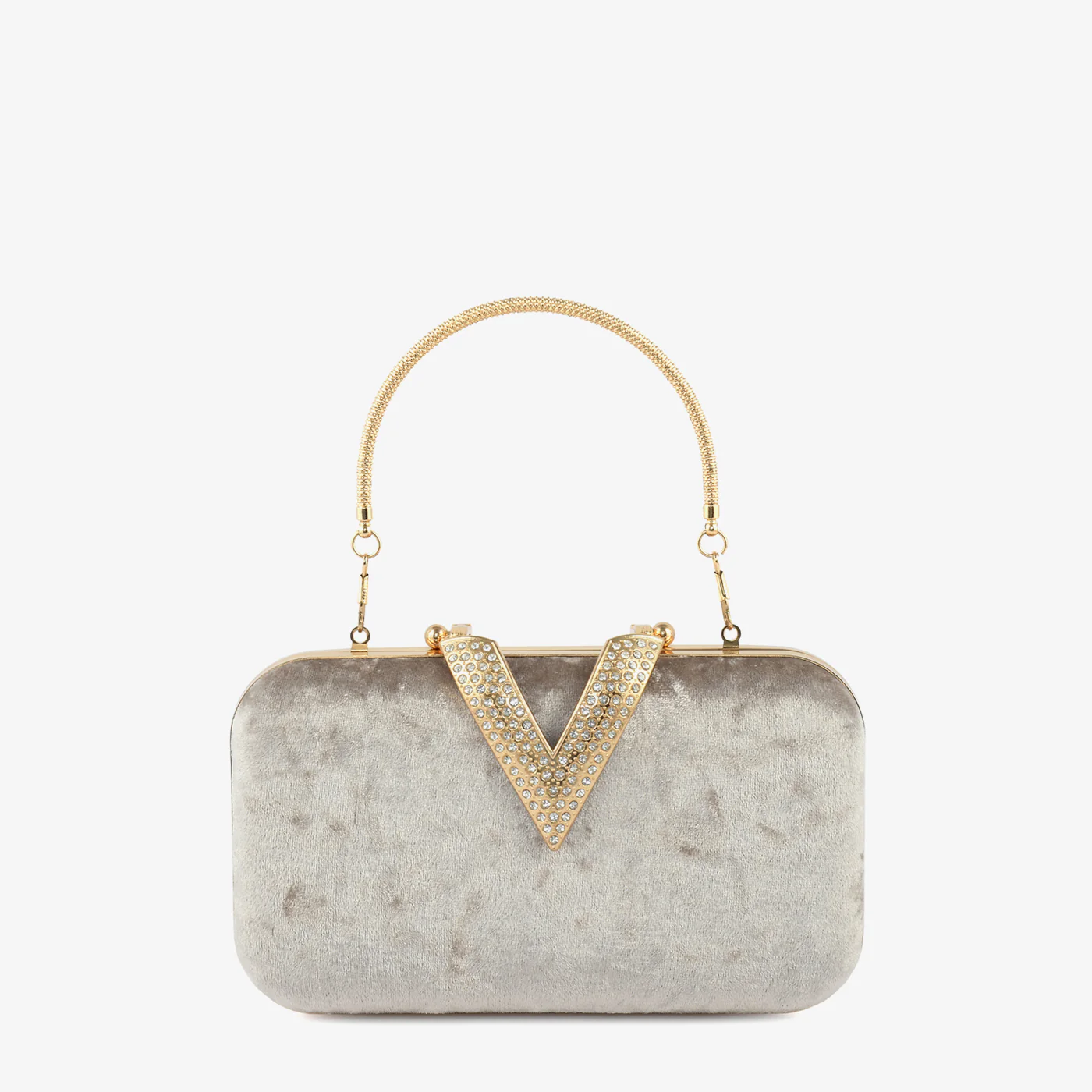 Velour V Glam Clutch - Image 23