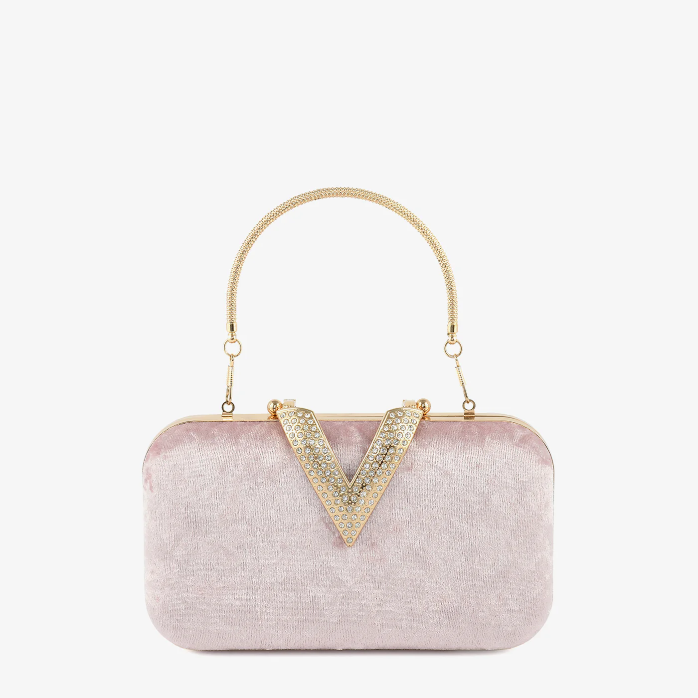 Velour V Glam Clutch - Image 4