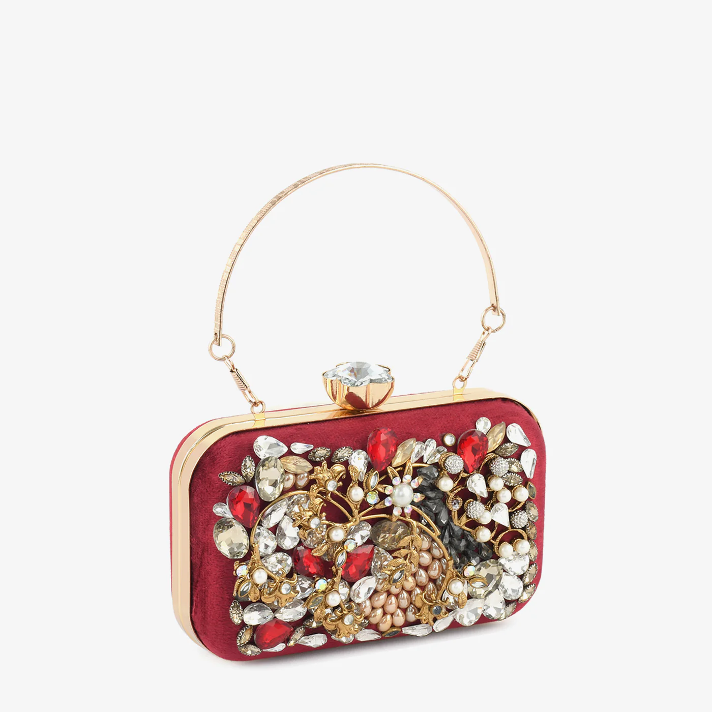 Ruby Embellished Clutch - Image 3
