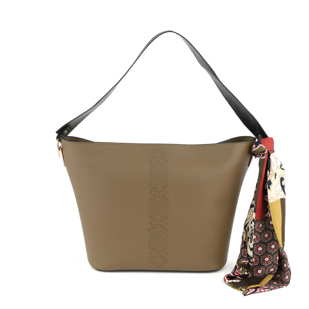 Shoulder Bag With A Pouch