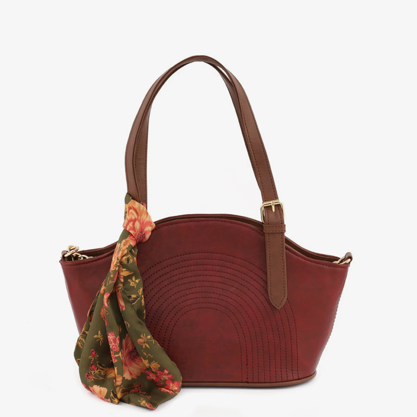 Printed Scraf Shoulder Bag - Image 10