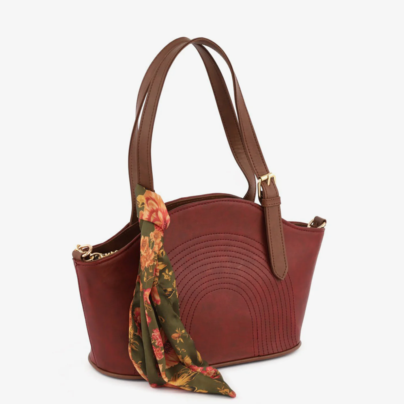 Printed Scraf Shoulder Bag - Image 12