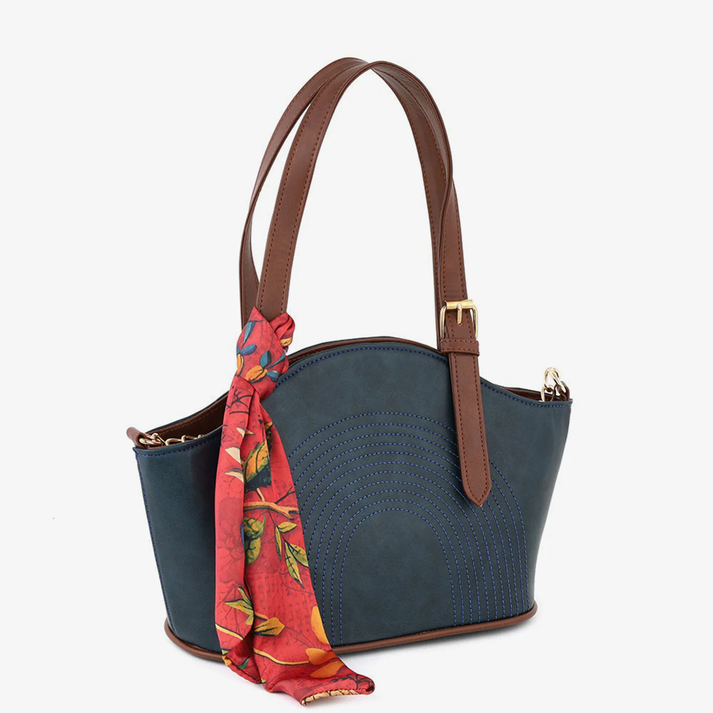 Printed Scraf Shoulder Bag - Image 3
