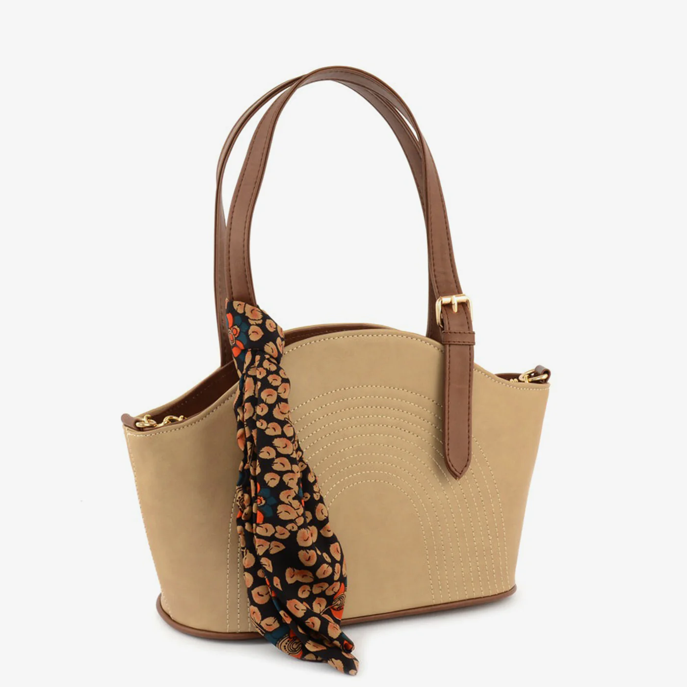 Printed Scraf Shoulder Bag - Image 9