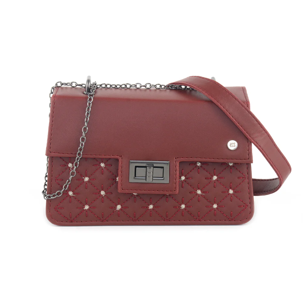 Elegance Lock Shoulder Bag - Image 4
