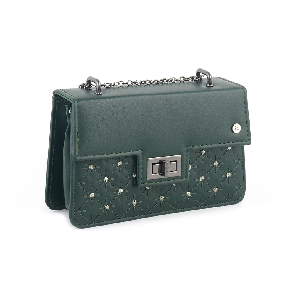 Elegance Lock Shoulder Bag - Image 9