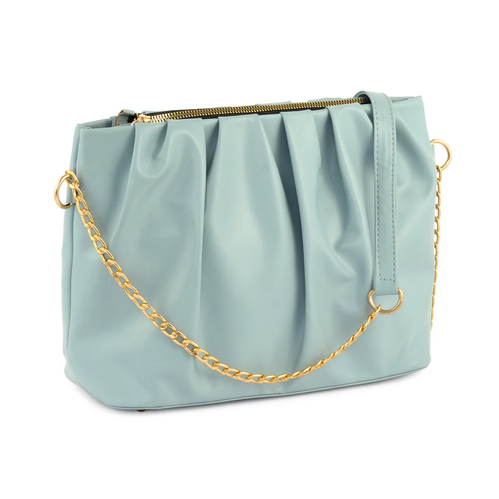 Luxe Chain Zip Shoulder Bag - Image 6