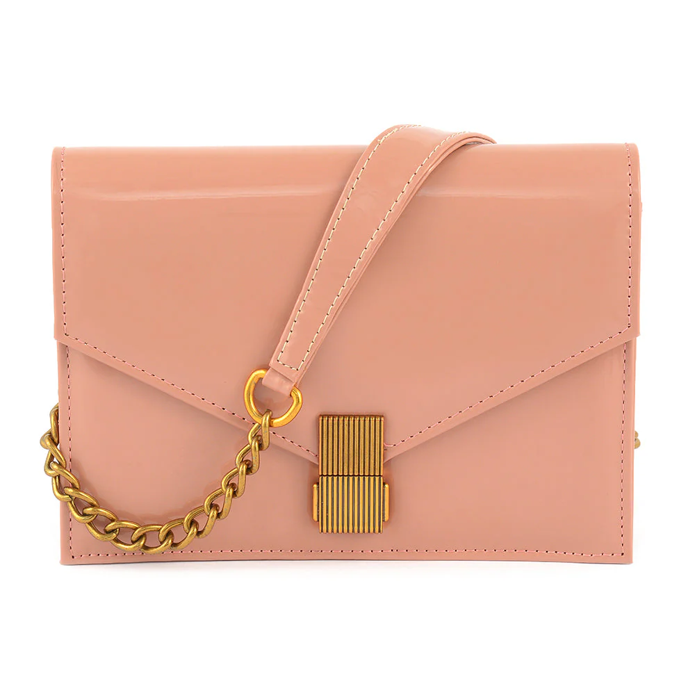 Glossy Buckle Shoulder Bag - Image 3