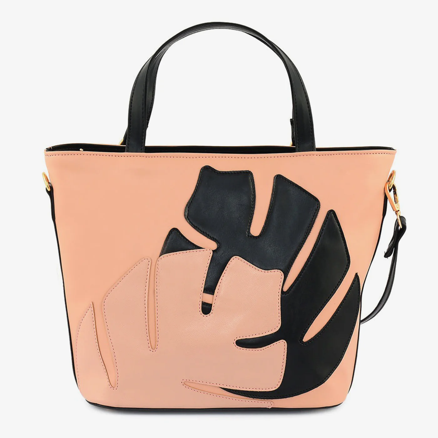Leaf Appliqué Tote - Image 4
