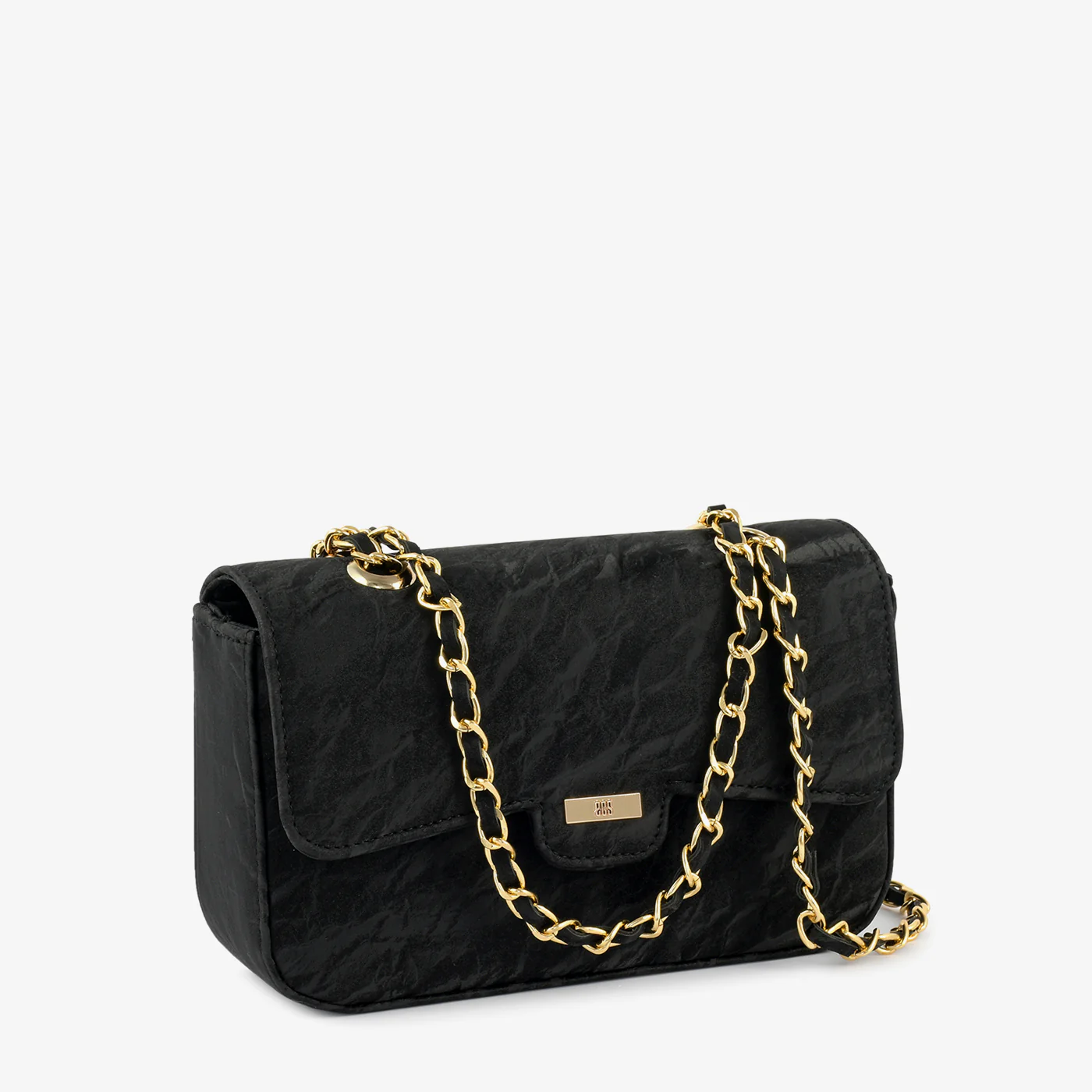Black Quilted Shoulder Bag - Image 3