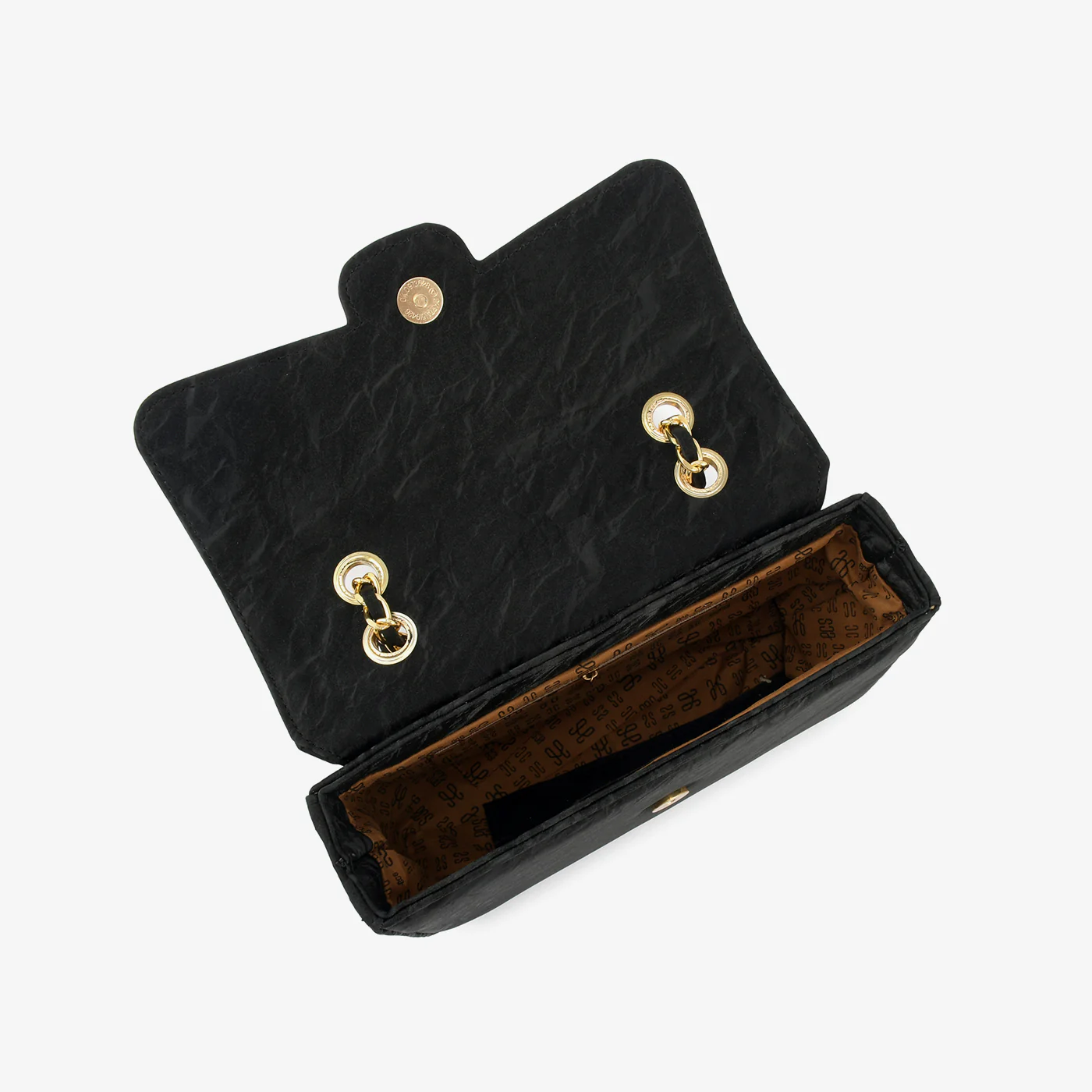 Black Quilted Shoulder Bag - Image 4