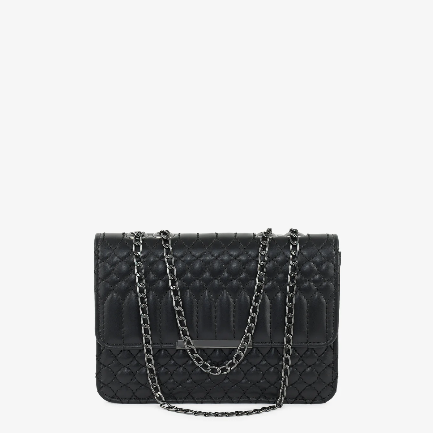 Noir Quilt Chain Bag - Image 4