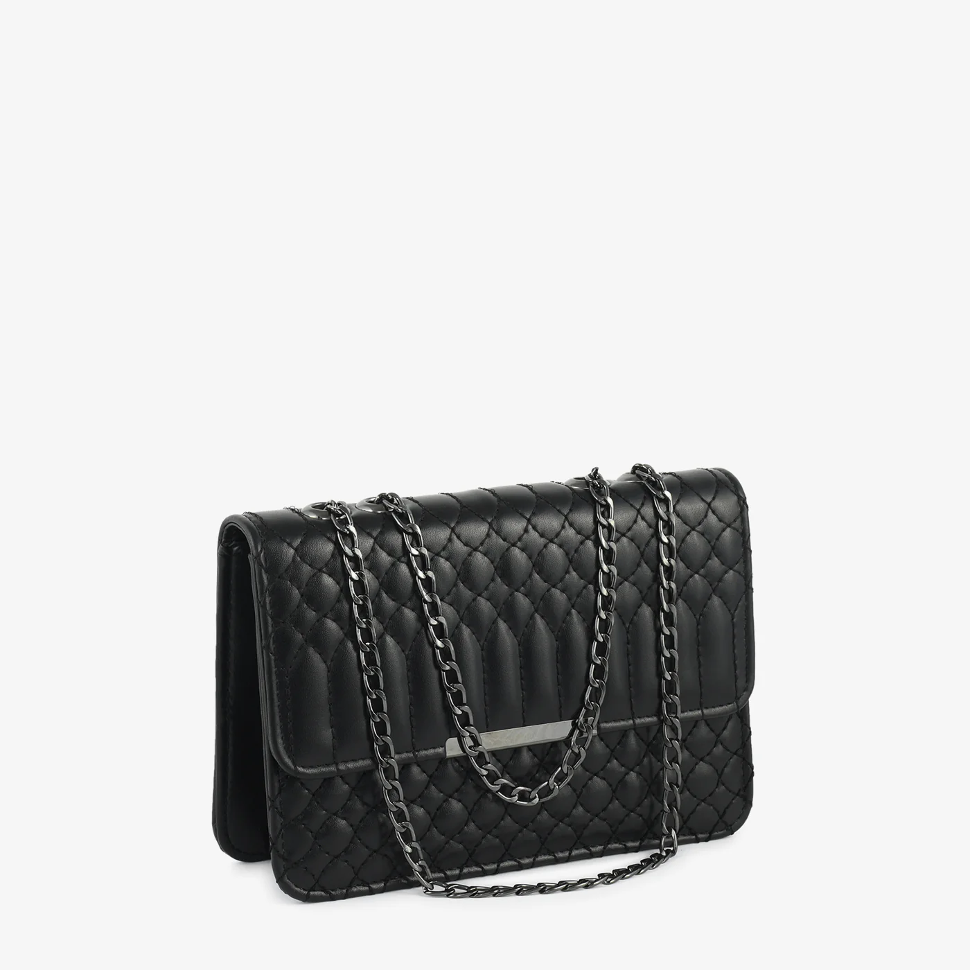 Noir Quilt Chain Bag - Image 6